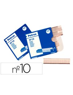 Grapas Petrus N 10 Galvanizada Caja De 1000 Unidades
