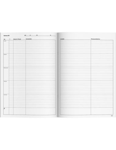 Cuaderno Memo-Notas Additio A4 Evaluacion Continua Mas Planificacion Semanal Del Curso