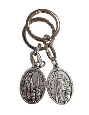 Llavero Metal Oval 32Mm Doble Cara Fatima