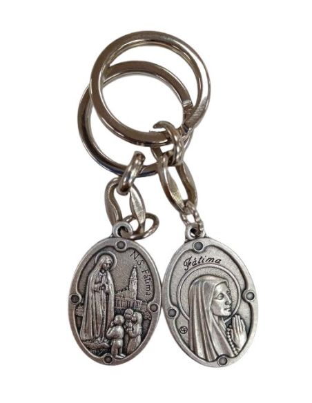 Llavero Metal Oval 32Mm Doble Cara Fatima