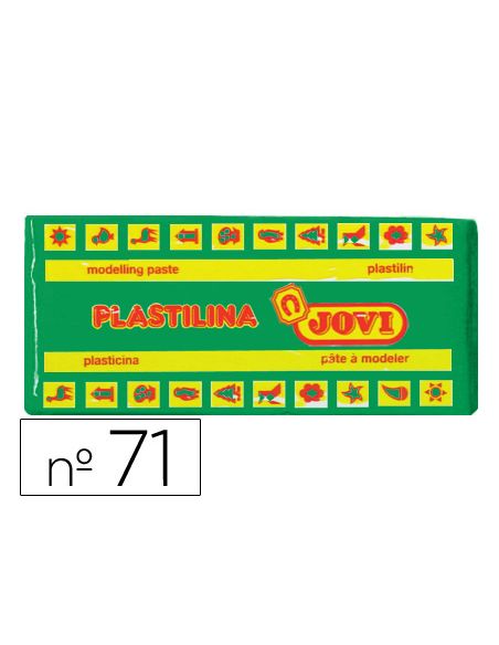 Plastilina Jovi 71 Verde Claro Unidad Tamaño Mediano
