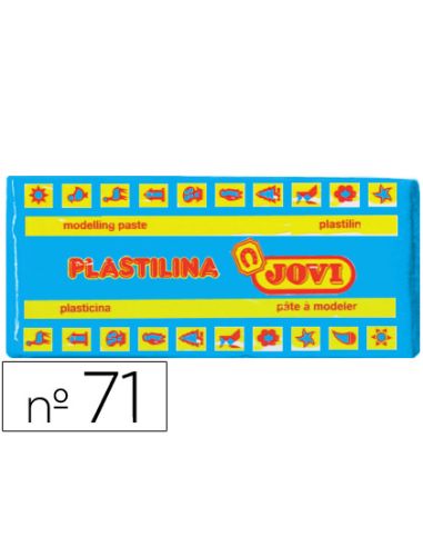 Plastilina Jovi 71 Azul Claro Unidad Tamaño Mediano