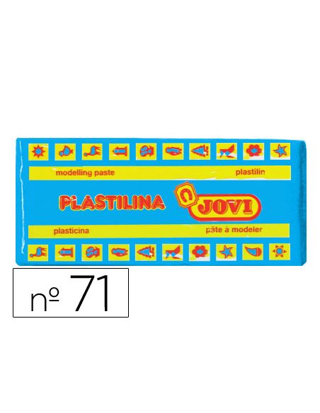 Plastilina Jovi 71 Azul Claro Unidad Tamaño Mediano
