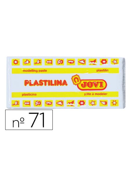 Plastilina Jovi 71 Blanco Unidad Tamaño Mediano