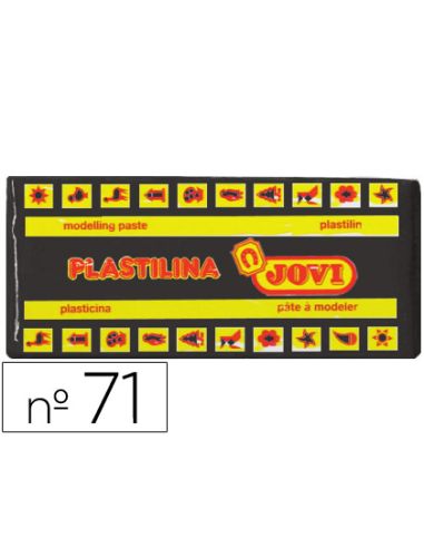 Plastilina Jovi 71 Negro Unidad Tamaño Mediano