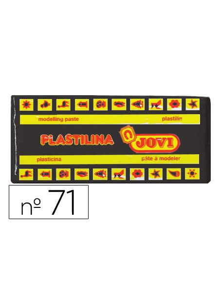 Plastilina Jovi 71 Negro Unidad Tamaño Mediano