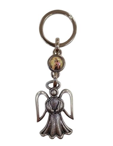 Llavero Metal Silueta Angel Virgen Del Carmen