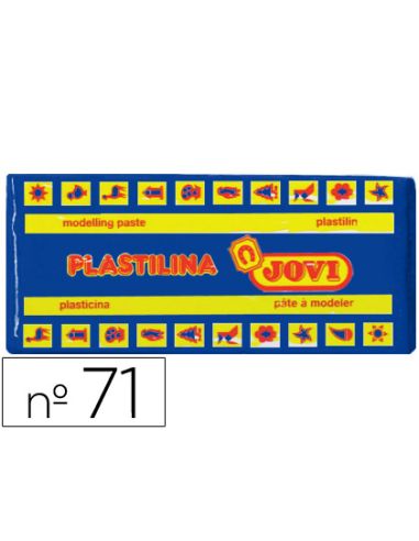 Plastilina Jovi 71 Azul Oscuro Unidad Tamaño Mediano