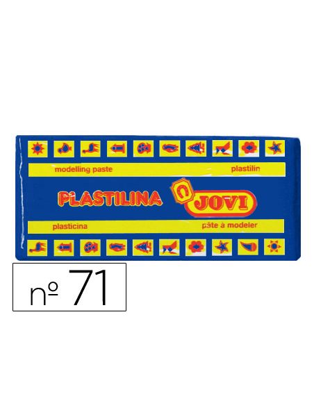 Plastilina Jovi 71 Azul Oscuro Unidad Tamaño Mediano