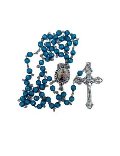 Rosario M/F Plast. Facetado Azul-V. Carmen