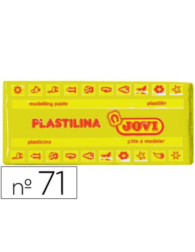 Plastilina Jovi 71 Amarillo Oscuro Unidad Tamaño Mediano
