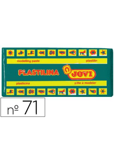 Plastilina Jovi 71 Verde Oscuro Unidad Tamaño Mediano