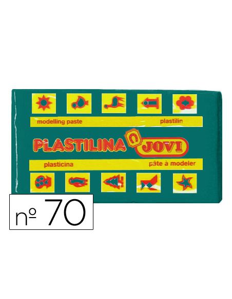 Plastilina Jovi 70 Verde Oscuro Unidad Tamaño Pequeño
