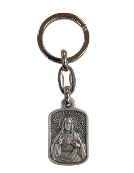 Llavero Metal Rectang/Oval 30Mm Sgdo. Corazon De Jesus