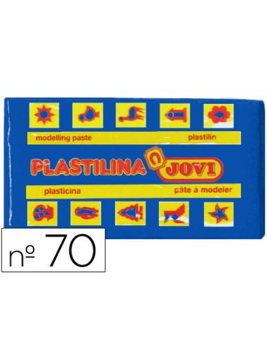 Plastilina Jovi 70 Azul Oscuro Unidad Tamaño Pequeño