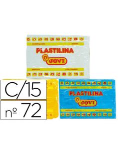 Plastilina Jovi 72 Tamaño Grande 350 gr Caja De 15 Unidades Colores Surtidos