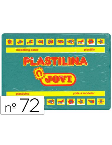 Plastilina Jovi 72 Verde Oscuro Unidad Tamaño Grande