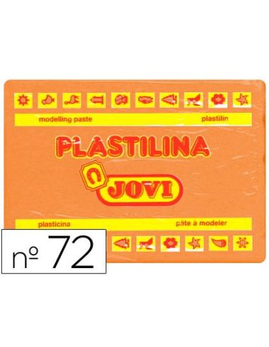 Plastilina Jovi 72 Naranja Unidad Tamaño Grande|Libreriasalesiana