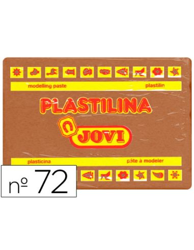 Plastilina Jovi 72 Marron Unidad Tamaño Grande