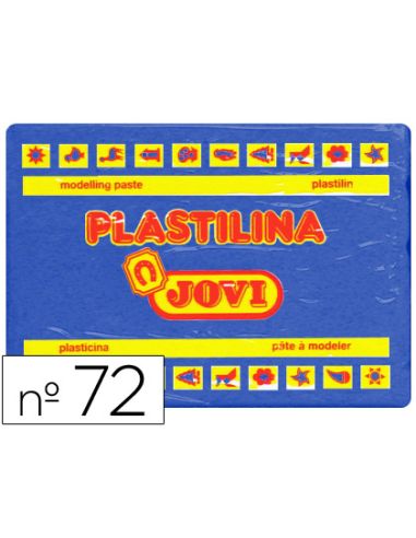 Plastilina Jovi 72 Azul Oscuro Unidad Tamaño Grande