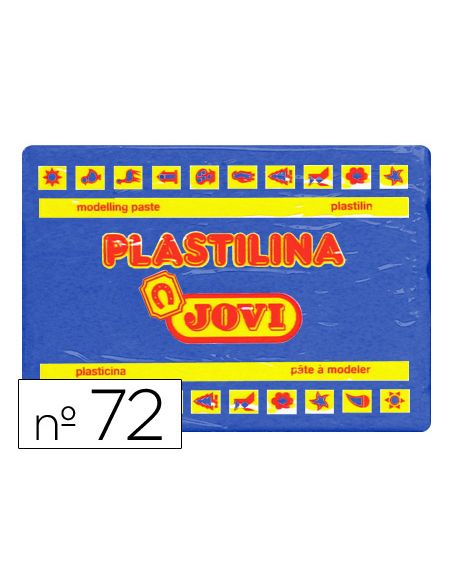 Plastilina Jovi 72 Azul Oscuro Unidad Tamaño Grande