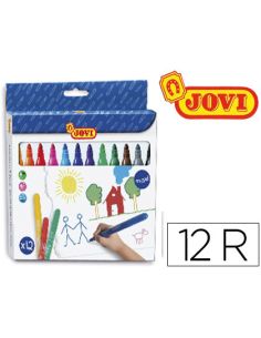 Rotulador Jovi Maxi 13 Mm Caja De 12 Unidades Colores Surtidos