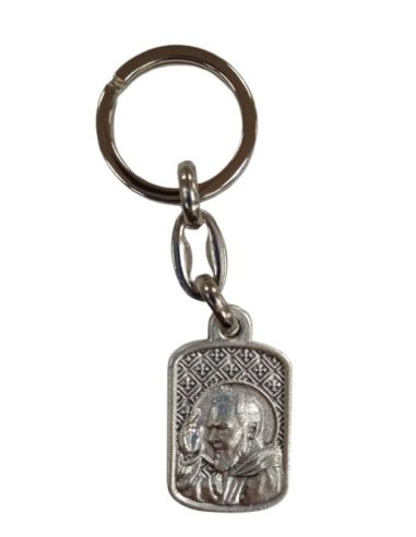 Llavero Metal Rectang/Oval 30Mm Padre Pio|Libreriasalesiana