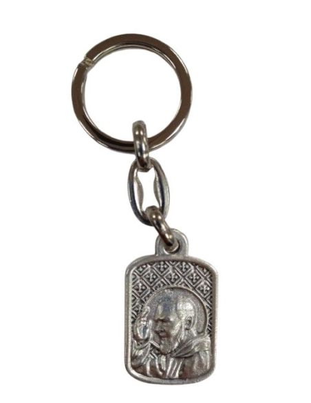 Llavero Metal Rectang/Oval 30Mm Padre Pio|Libreriasalesiana