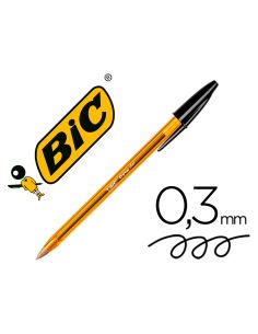 Boligrafo Negro Bic Cristal Punta Fina