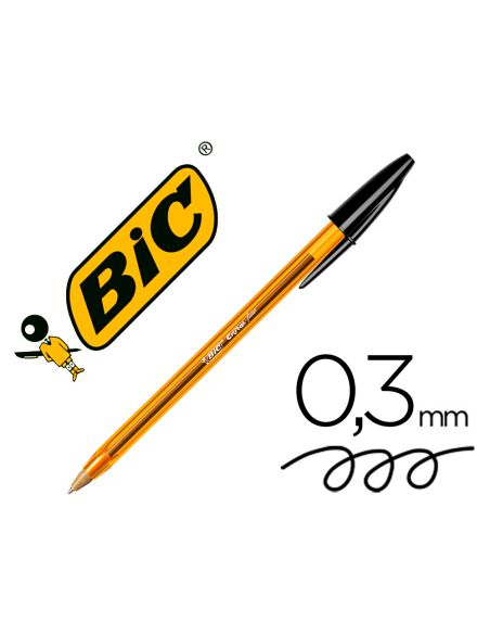 Boligrafo Negro Bic Cristal Punta Fina
