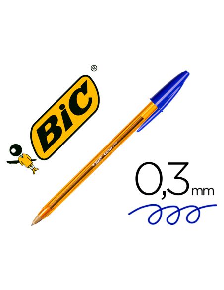 Boligrafo Azul Bic Cristal Punta Fina