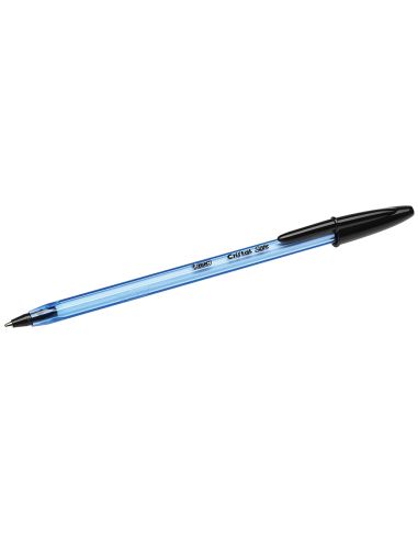 Boligrafo Negro Bic Cristal Soft Punta De 1,2 Mm