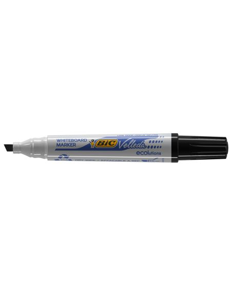 Rotulador Bic Velleda Para Pizarra Negro Punta Biselada 5,9 Mm