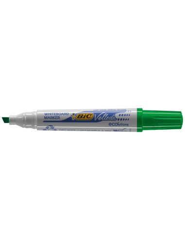 Rotulador Bic Velleda Para Pizarra Verde Punta Biselada 5,9 Mm