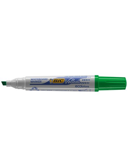 Rotulador Bic Velleda Para Pizarra Verde Punta Biselada 5,9 Mm