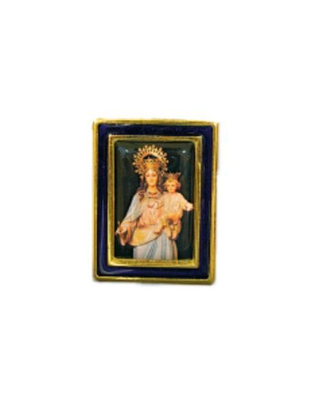 Cuadro Metal Color María Auxiliadora Plantio 3X4Cm.