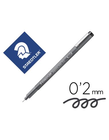 Rotulador Staedtler Calibrado Micrometrico 308 Negro 0,2 Mm Resistente Al Agua