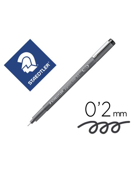 Rotulador Staedtler Calibrado Micrometrico 308 Negro 0,2 Mm Resistente Al Agua