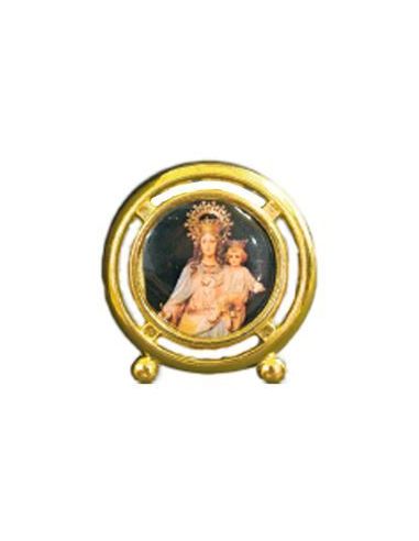 Cuadro Metal Redondo María Auxiliadora Plantio 4Cm