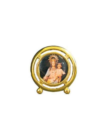 Cuadro Metal Redondo María Auxiliadora Plantio 4Cm