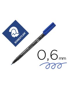 Rotulador Staedtler Lumocolor Retroproyeccion Punta De Fibrapermanente 318-3 Azul Punta Fina Redonda 0.6 Mm