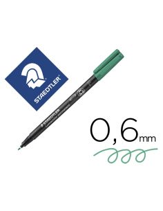 Rotulador Staedtler Lumocolor Retroproyeccion Punta De Fibrapermanente 318-5 Verde Punta Fina Redonda 0.6 Mm