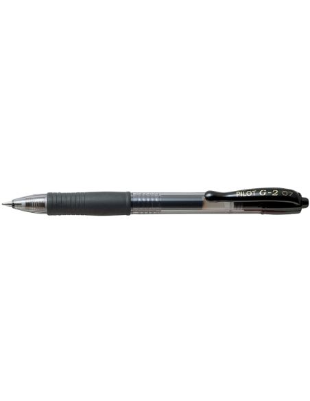 Boligrafo Pilot G-2 Negro Tinta Gel Retractil Sujecion De Caucho