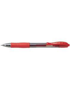 Boligrafo Pilot G-2 Rojo Tinta Gel Retractil Sujecion De Caucho 2