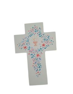 Cruz Blanca Alabanza  Cáliz  15X10Cm