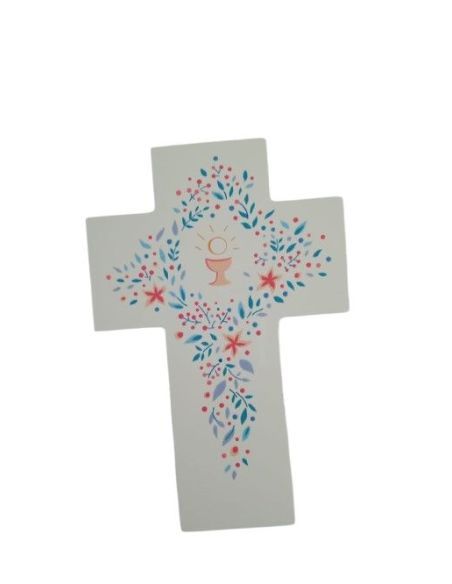 Cruz Blanca Alabanza  Cáliz  15X10Cm