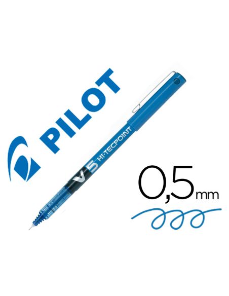 Rotulador Pilot Punta Aguja V-5 Azul 0.5 Mm