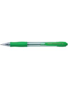 Boligrafo Pilot Super Grip Verde Retractil Sujecion De Caucho Tinta Base De Aceite 2