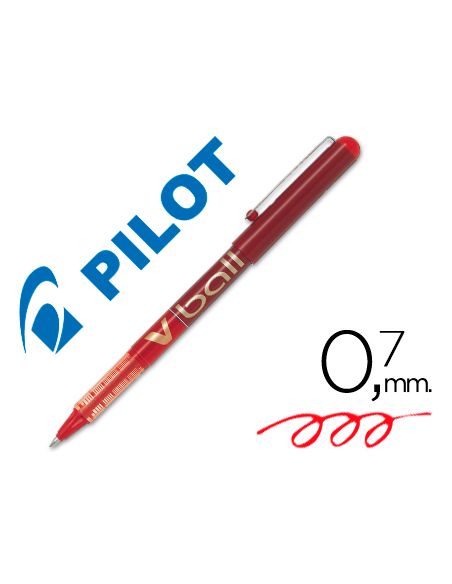 Rotulador Pilot Roller V-Ball Rojo 0.7 Mm