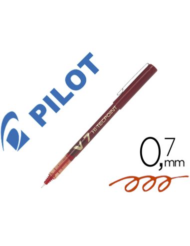 Rotulador Pilot Punta Aguja V-7 Rojo 0.7 Mm